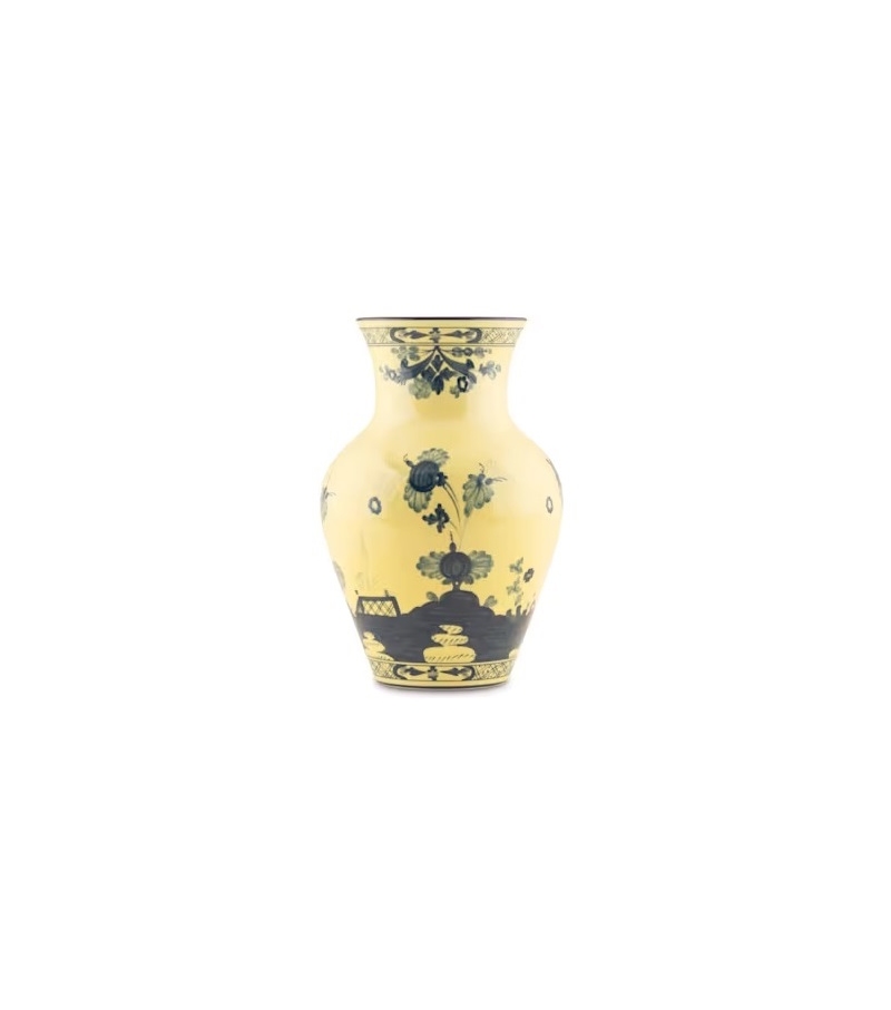 Ming Oriente Italiano Citrino Ginori 1735 Jarrón