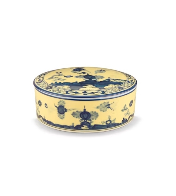 Scatola Talco Oriente Italiano Citrino Ginori 1735 Caja Redonda