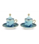 Tazza Caffè con Piatto e Coperchio Oriente Italiano Iris Ginori 1735 Coffee Mug