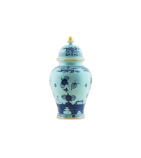 Potiche con Coperchio Oriente Italiano Iris Vase Ginori 1735