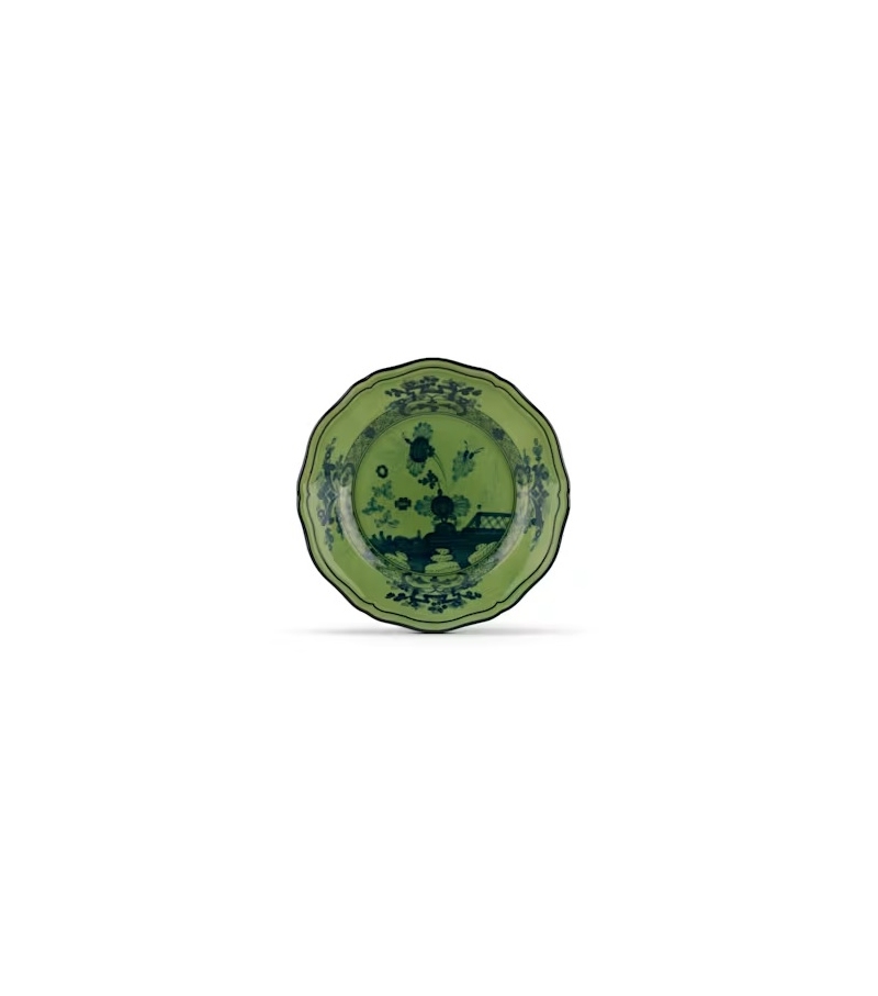 Piatto Pane Oriente Italiano Malachite Ginori 1735