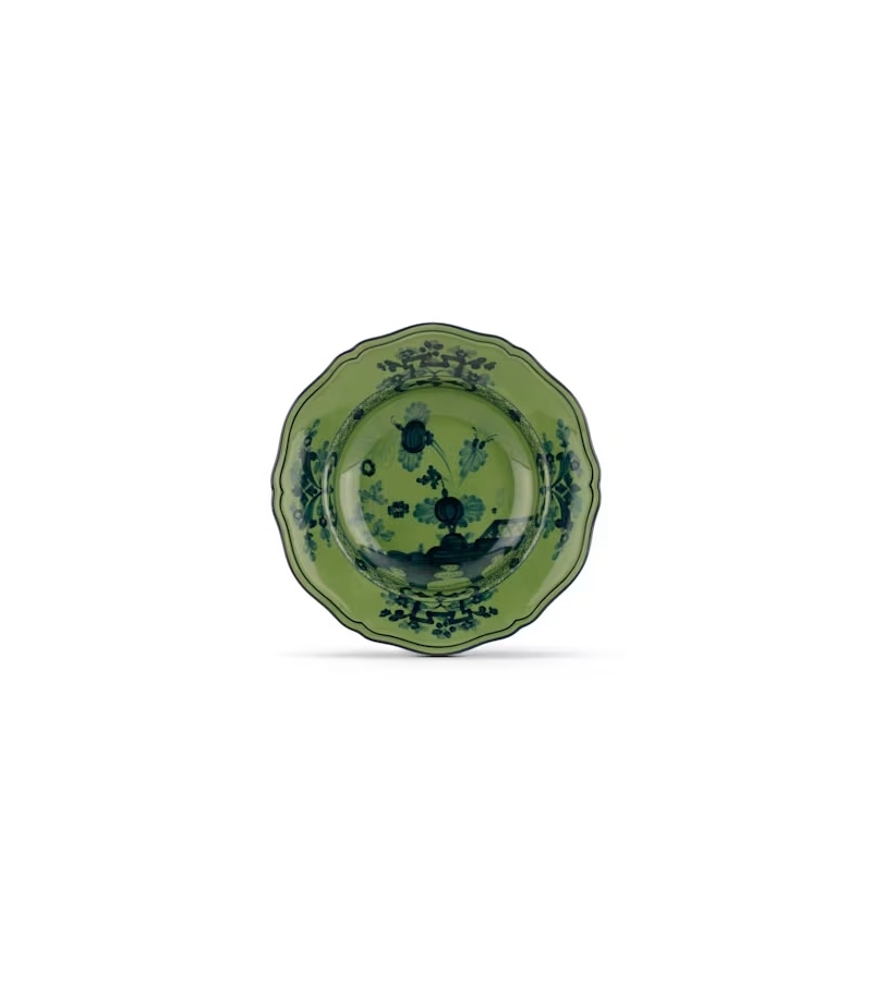 Piatto Fondo Oriente Italiano Malachite Ginori 1735 Plate
