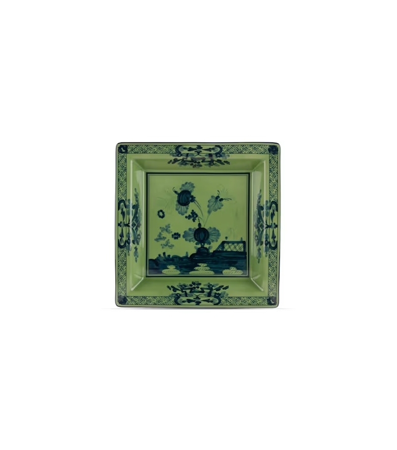 Piatto Svuotatasche Oriente Italiano Malachite Ginori 1735