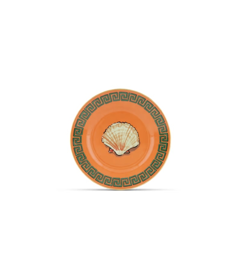 Piatto Pane Il Viaggio di Nettuno Rock Orange Ginori 1735 Assiette