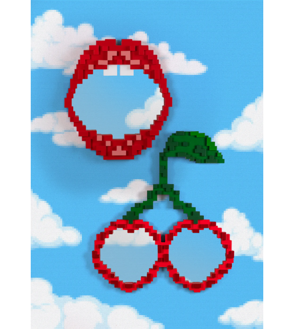 Pixel Cherries Seletti Miroir