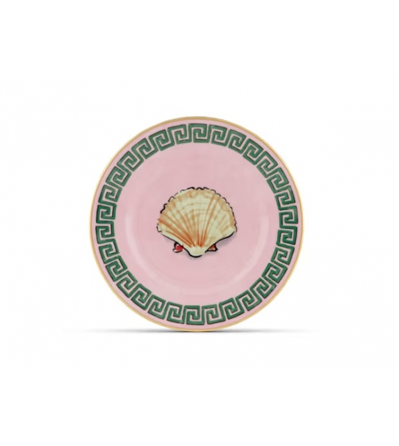 Piatto Pane Il Viaggio di Nettuno Pink Ginori 1735
