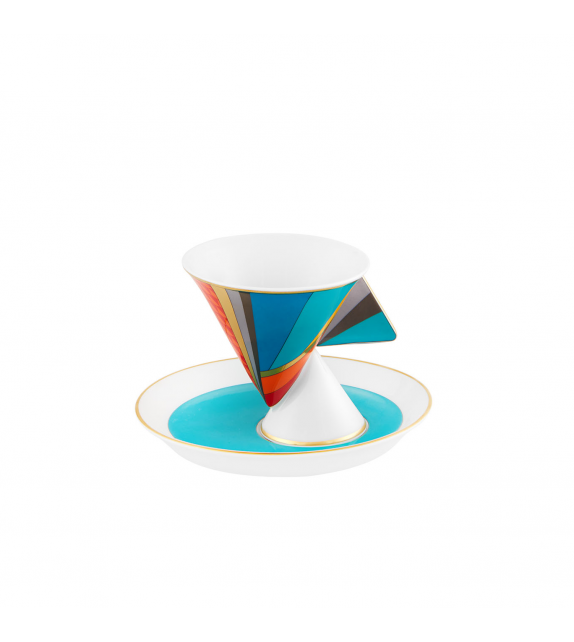 Futurismo Vista Alegre Tasse à Café avec Soucoupe