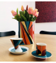Futurismo Vista Alegre Set 4 Coffee Cups & Saucers