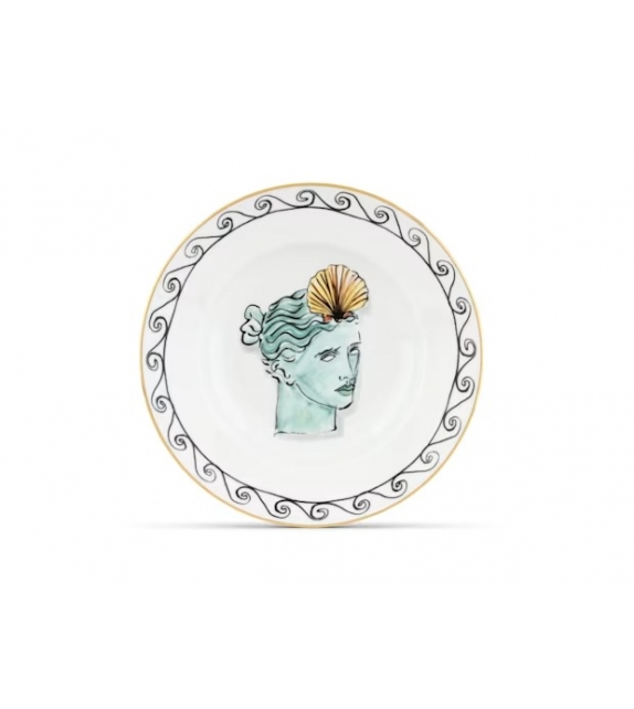Piatto Fondo Il Viaggio di Nettuno White Ginori 1735 Plato