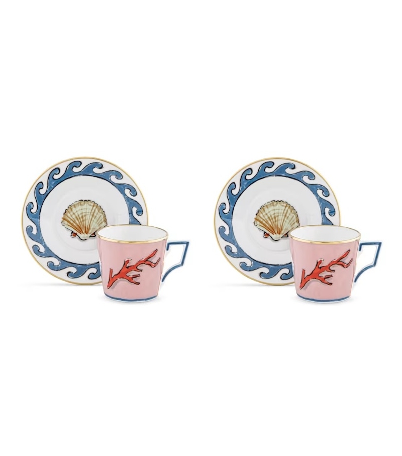 Tazza Caffè con Piattino Il Viaggio di Nettuno Ginori 1735 Coffee Mug