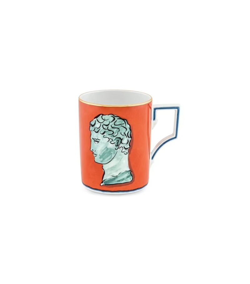 Tazza Il Viaggio di Nettuno Red Coral Ginori 1735 Tasse