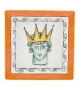 Piatto Svuotatasche Quadrato Grande Il Viaggio di Nettuno Rock Orange Ginori 1735 Empty Pocket Tray