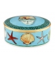Scatola Talco Il Viaggio di Nettuno Sea Blue Ginori 1735 Caja Redonda