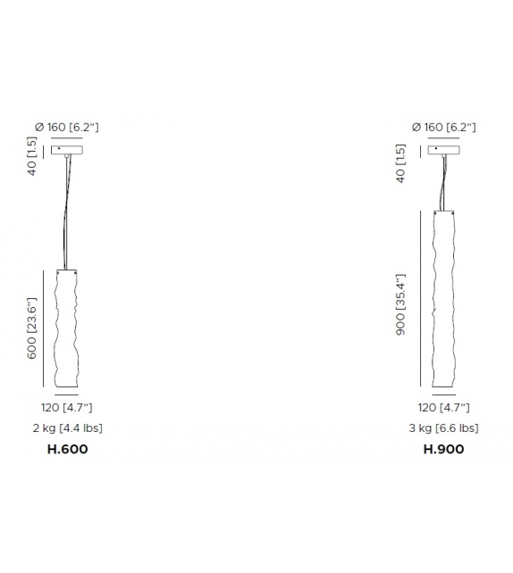 Baggy Vertical Contardi Pendant Lamp