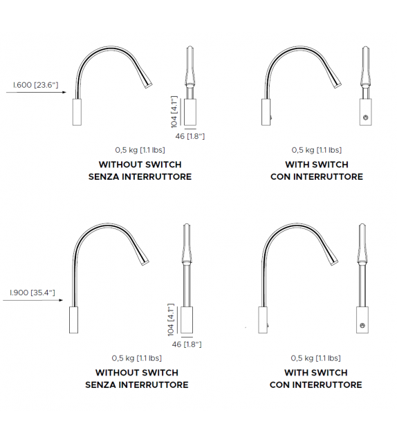 Flexiled Contardi Lampada da Parete