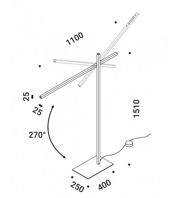 Hashi Davide Groppi Floor Lamp