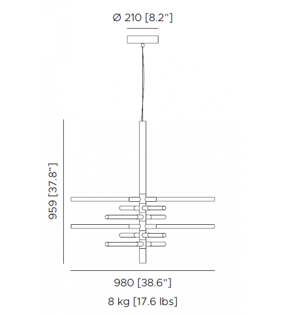 Bianca Contardi Lámpara de Suspensión