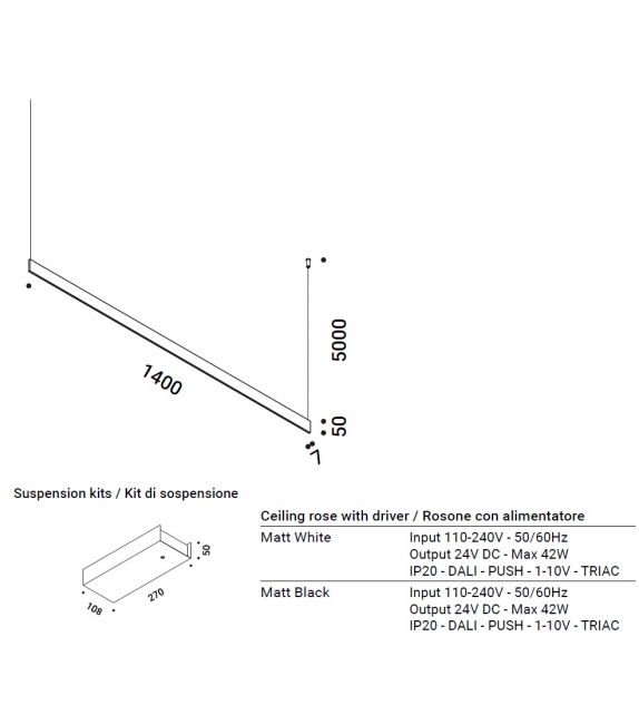 Sottile Davide Groppi Suspension