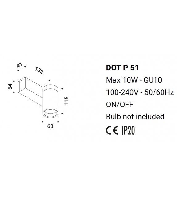 Dot P  Davide Groppi  Lampada da Parete