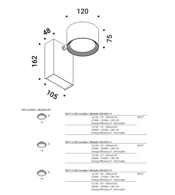 Spot Davide Groppi Wall Lamp