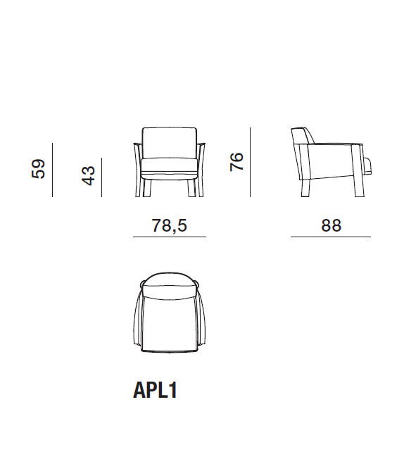 Armand Molteni&C Fauteuil