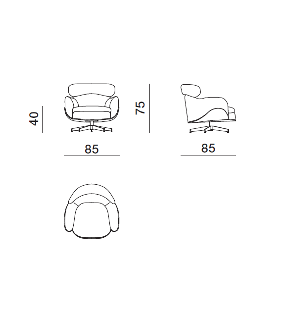 Leonard Molteni&C Armchair