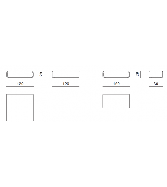 Eter Molteni&C Couchtisch mit Holzplatte