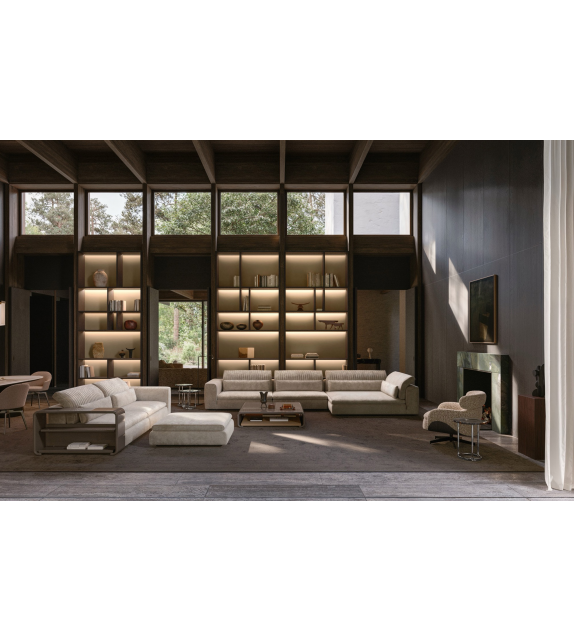 Eter Molteni&C Coffee Table with Wooden Top