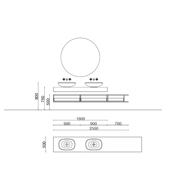 Framis Composición 05 Molteni&C Sistema Baño