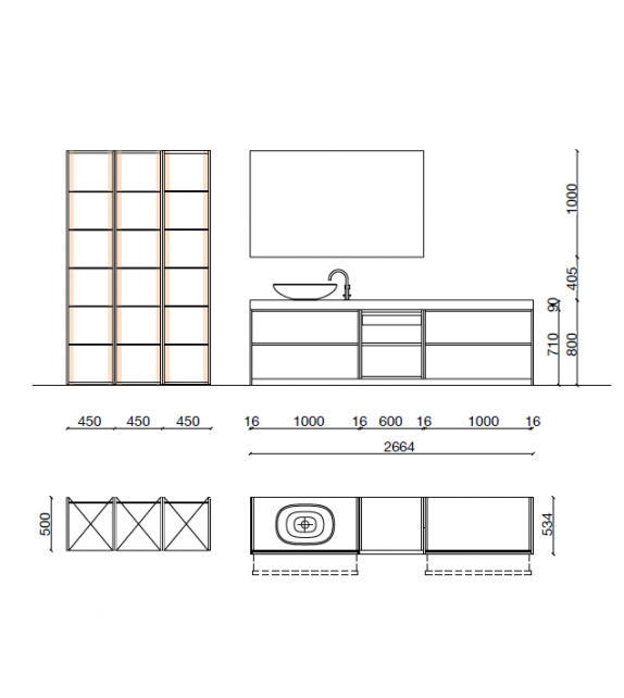 Ratio Composizione 04 Molteni&C Sistema Bagno