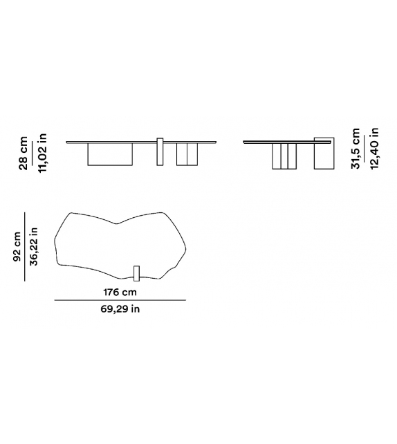 PietraForma Tacchini Table Basse