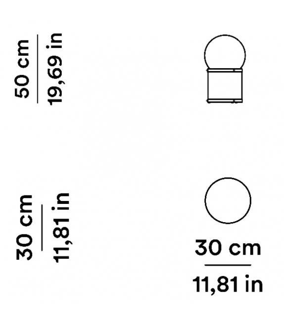 1809 Tacchini Lampe de Table