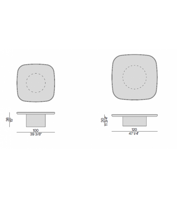 Enook Porada Table Basse avec Plateau en Marbre