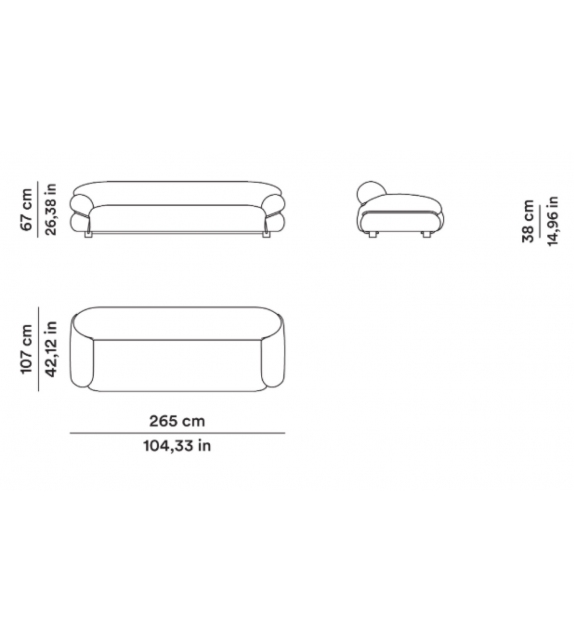 Sofá Grand Sesann Tacchini Edición Limitada