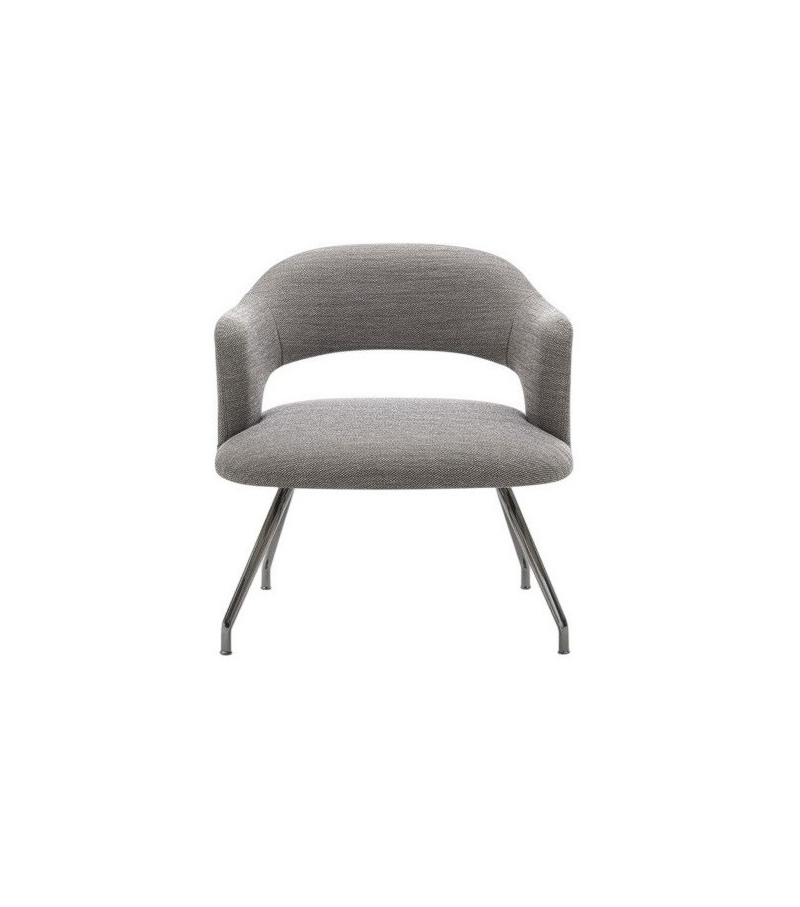 Alma Flexform Butaca Lounge con Base de Aluminio