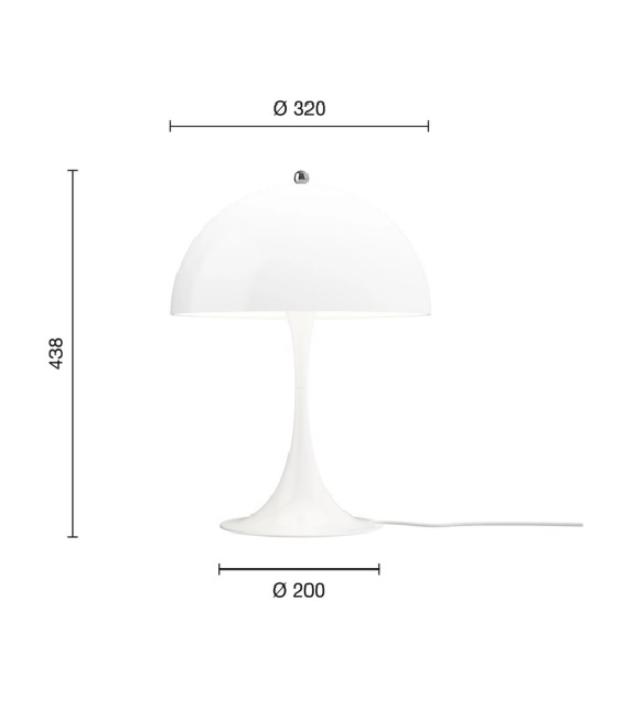Panthella 320 Louis Poulsen Lámpara de Mesa