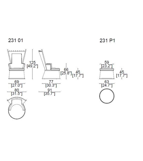Hotte Cassina Armchair
