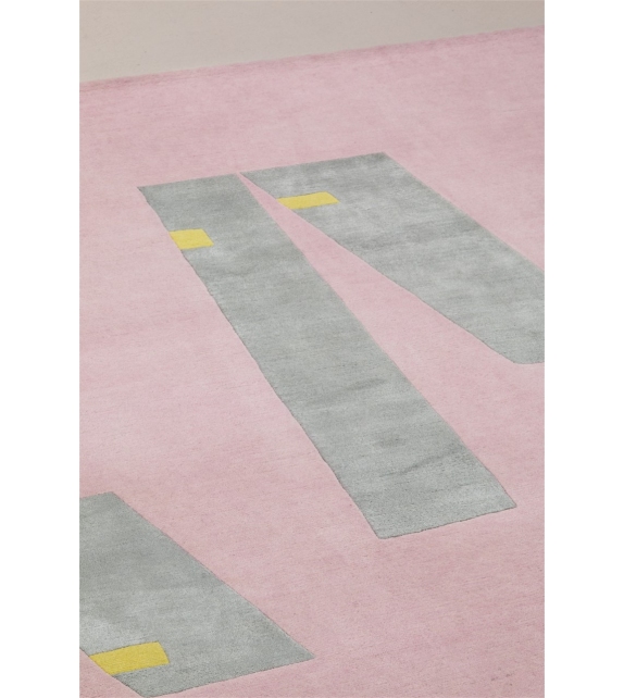 Macchine Inutili Pink Amini Teppich