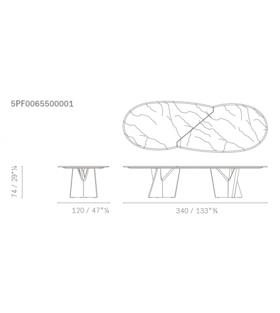 Blisscape Poltrona Frau Coffee Table