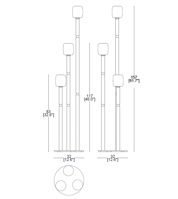 Samambu Cassina Lampadaire