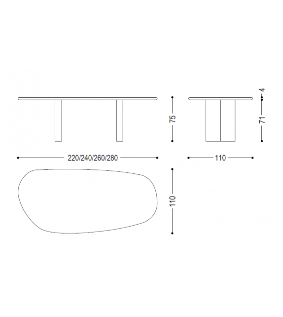 Table MediaLuna Riva 1920