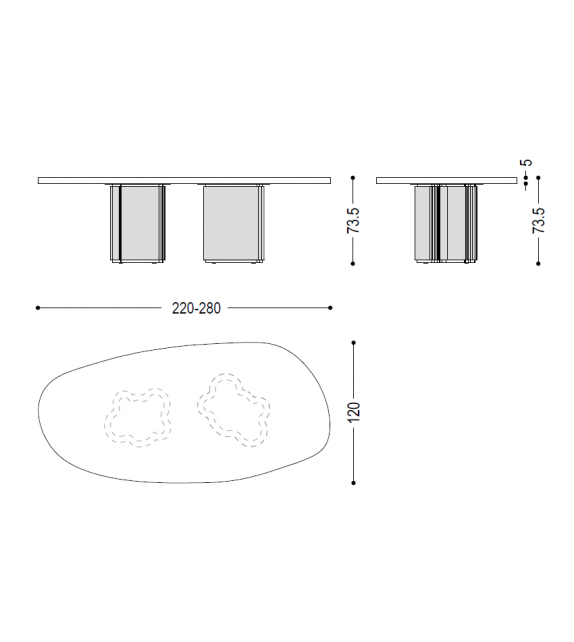Table Papilio Riva 1920