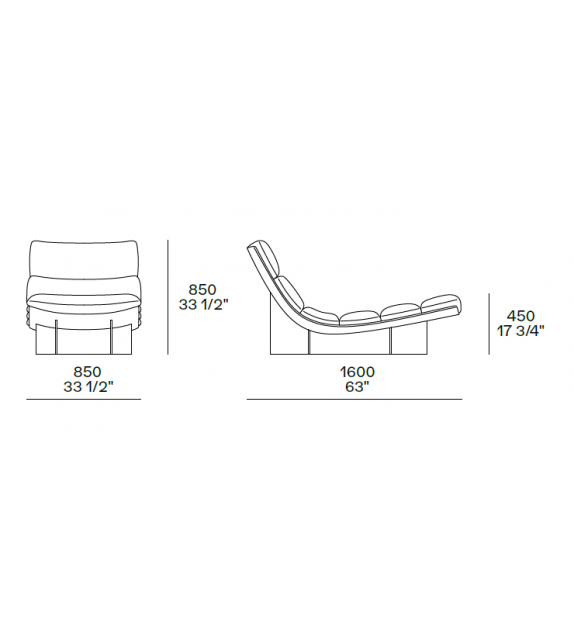 Poliform Chaise Longue Attimo
