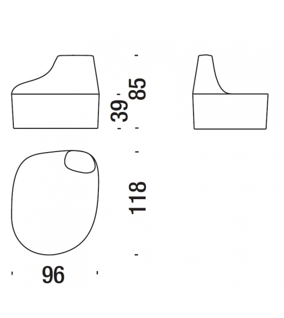 Saruyama Island Divanetto Moroso