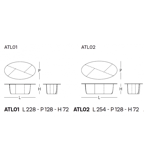 Akur Glas Italia Table
