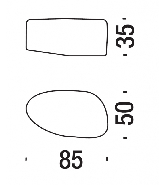 Saruyama Island Medium Foot Stool Moroso