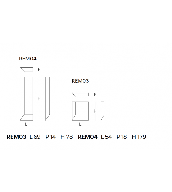 Remis Glas Italia Mirror Cabinet