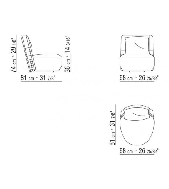 Everett Outdoor Flexform Sessel