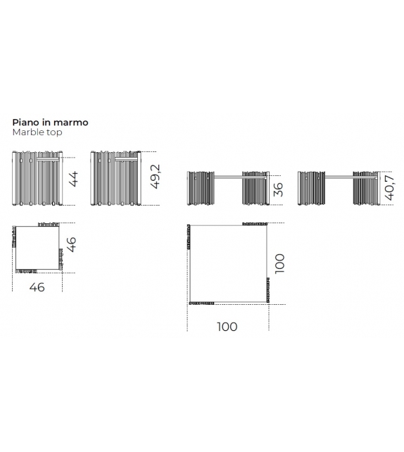 Mirage Marble Gallotti&Radice Coffee Table
