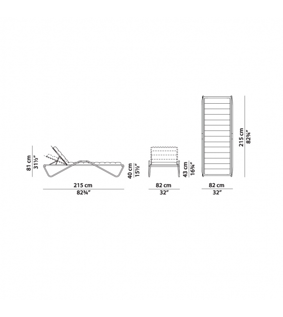 Dabliou Open-Air Baxter Sun Lounger